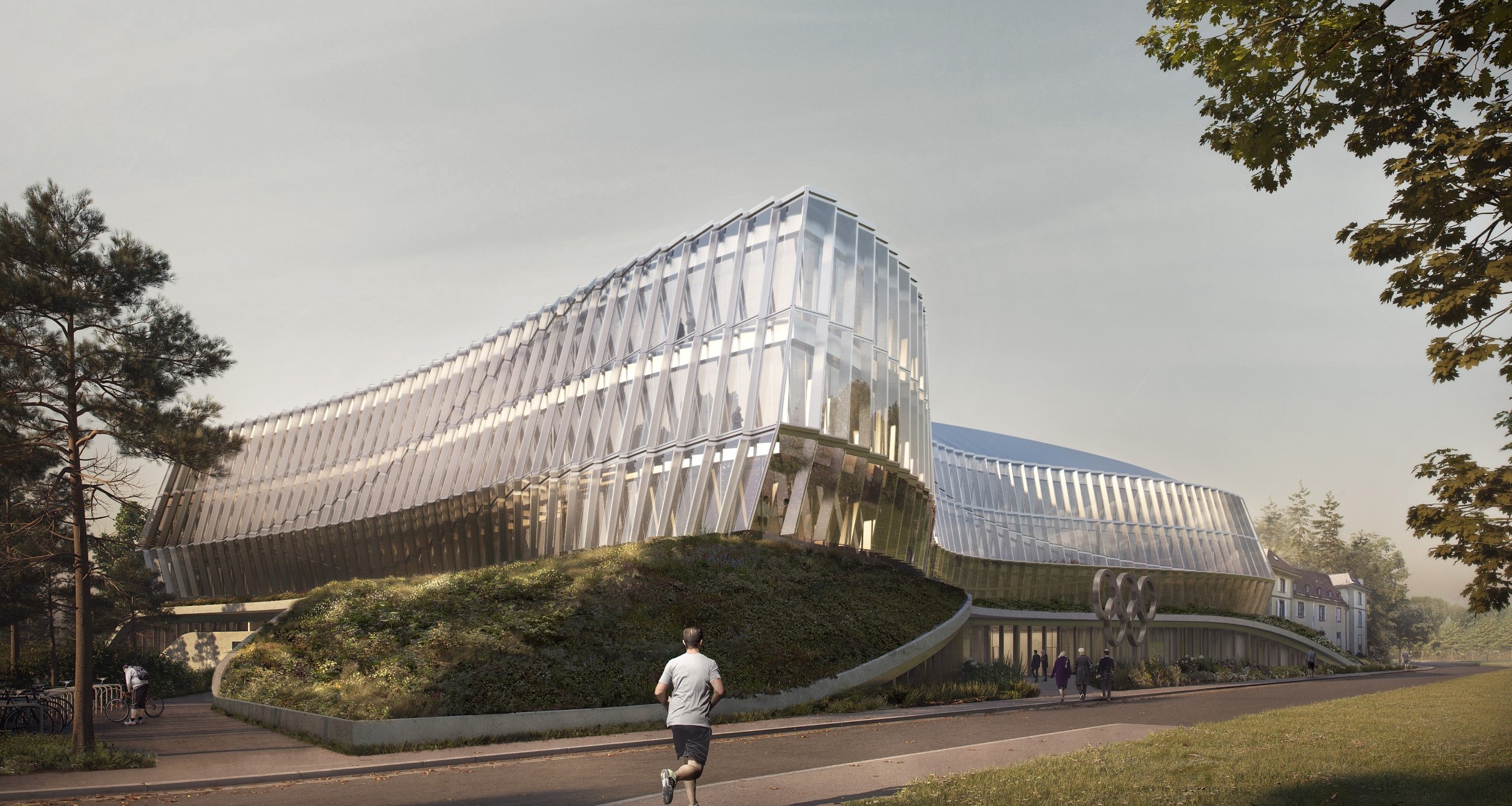 AMAZINGLY CURVED ARCHITECTURES: Olympic House-IOC Headquarters 意想不到的不规则曲线建筑 - 动感、柔软、永续