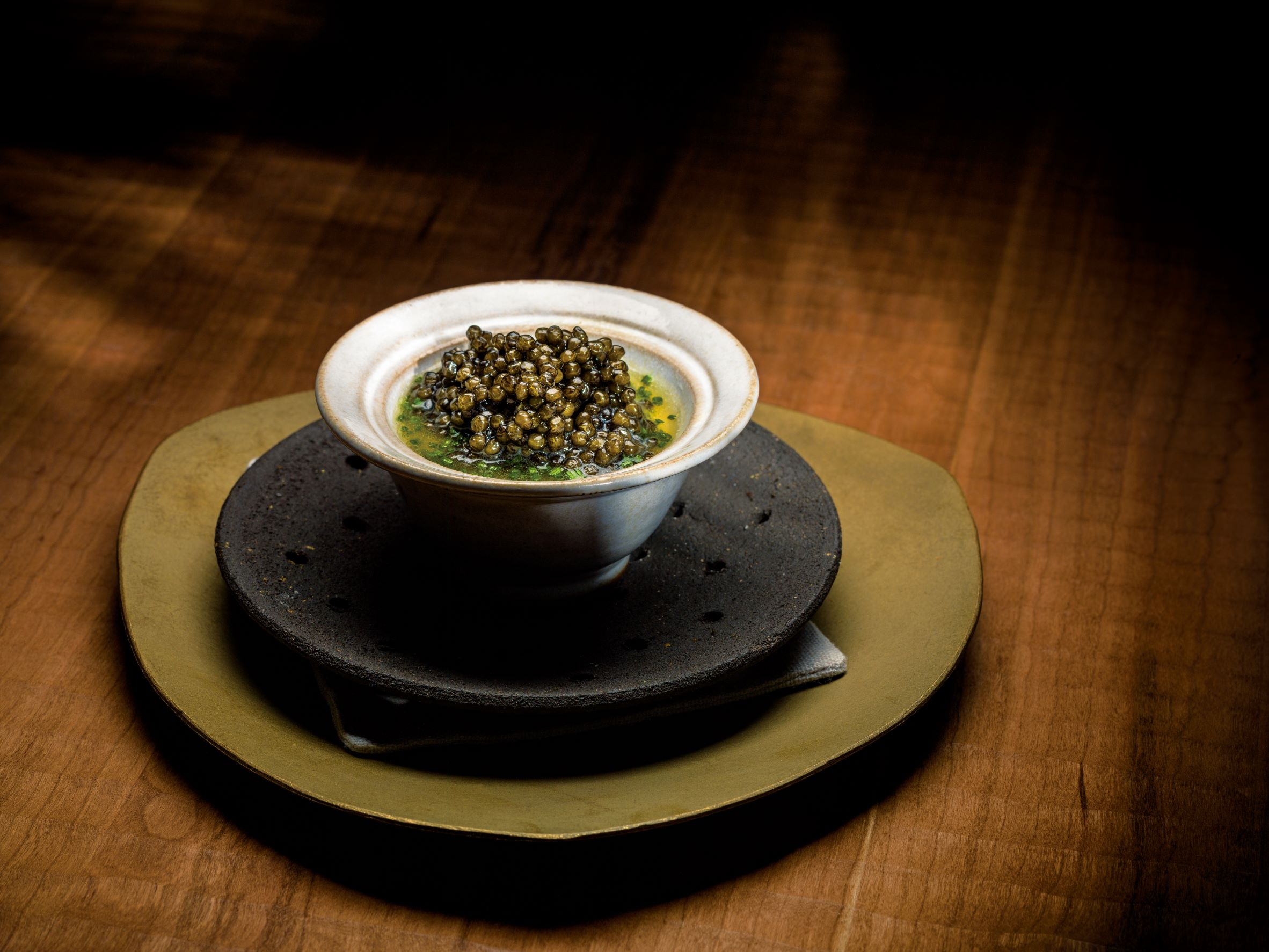 加入高級魚子醬的茶碗蒸料理，是 Restaurant Frantzén 融合日式風味的一道招牌料理。