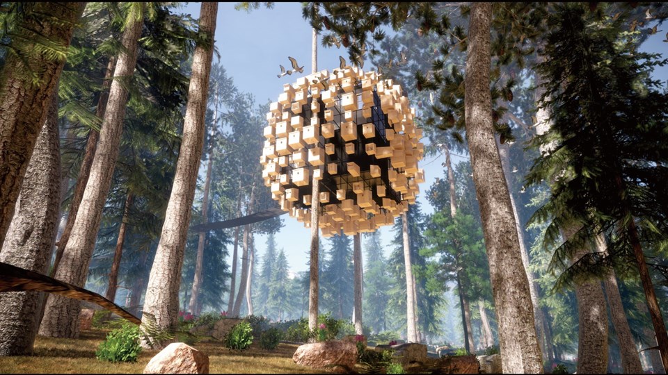 永續旅宿 - 340 間鳥屋組成球型樹屋