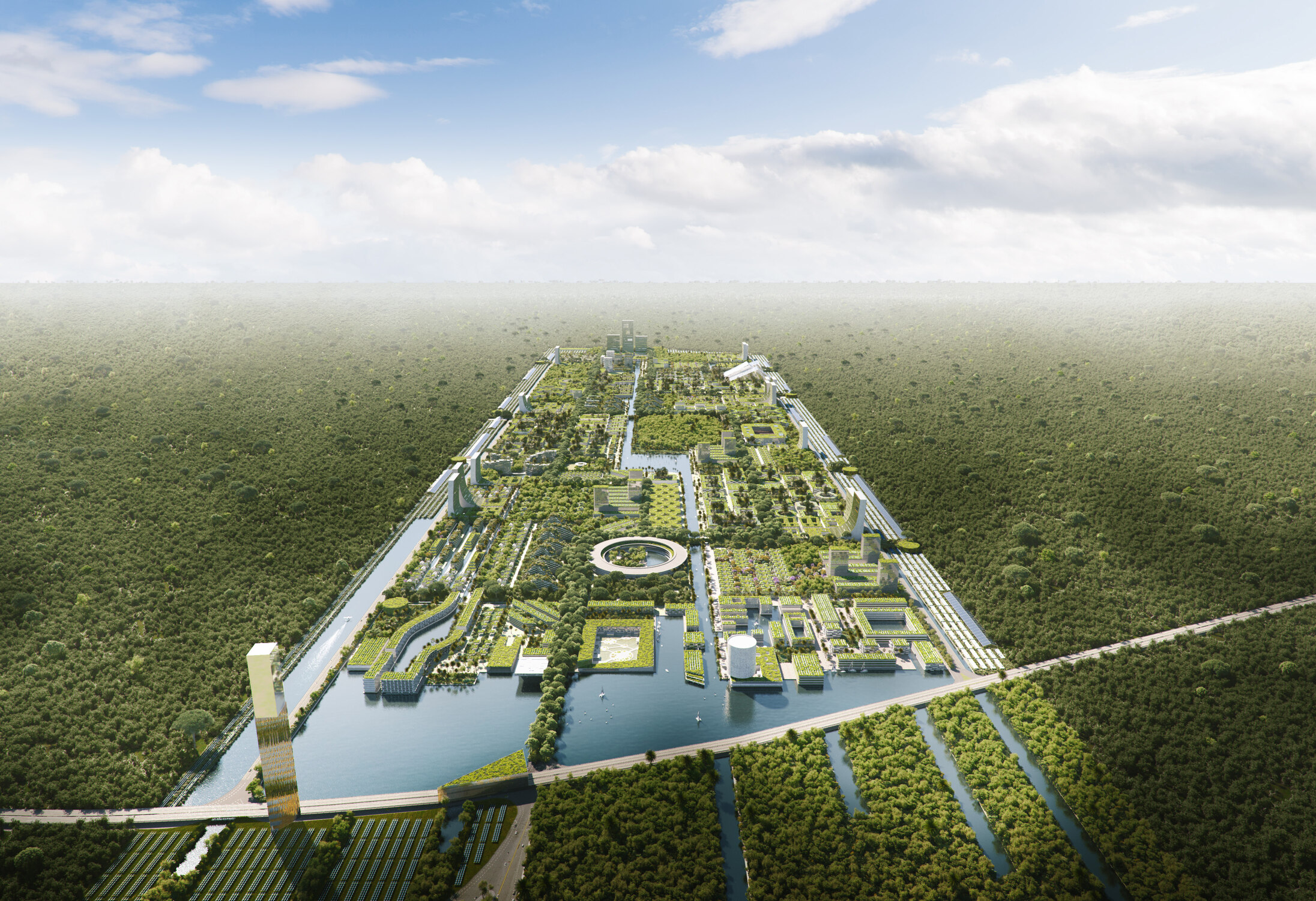 智慧未来城市 - 森林里的智慧绿能城市