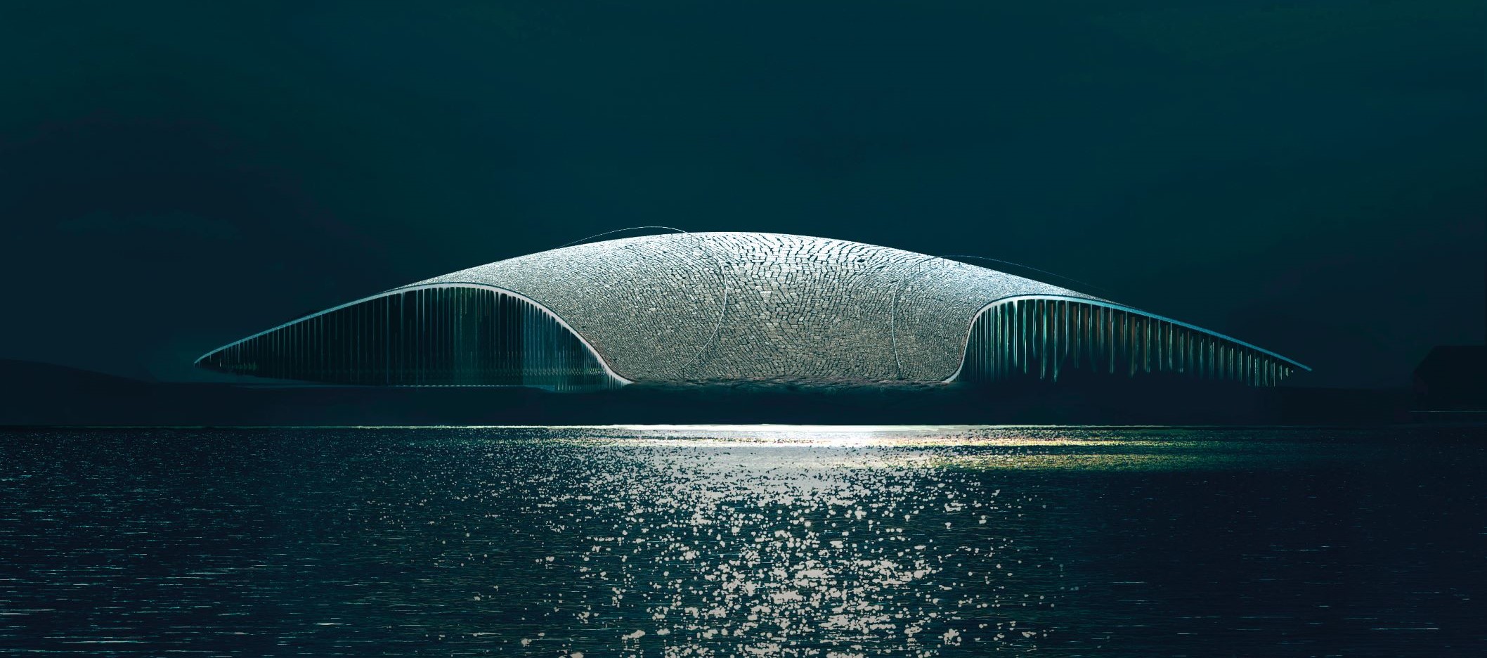BLENDING WITH NATURE: THE WHALE 建筑隐身术:融入地景的创意建筑 - 极地鲸鱼跃升海面