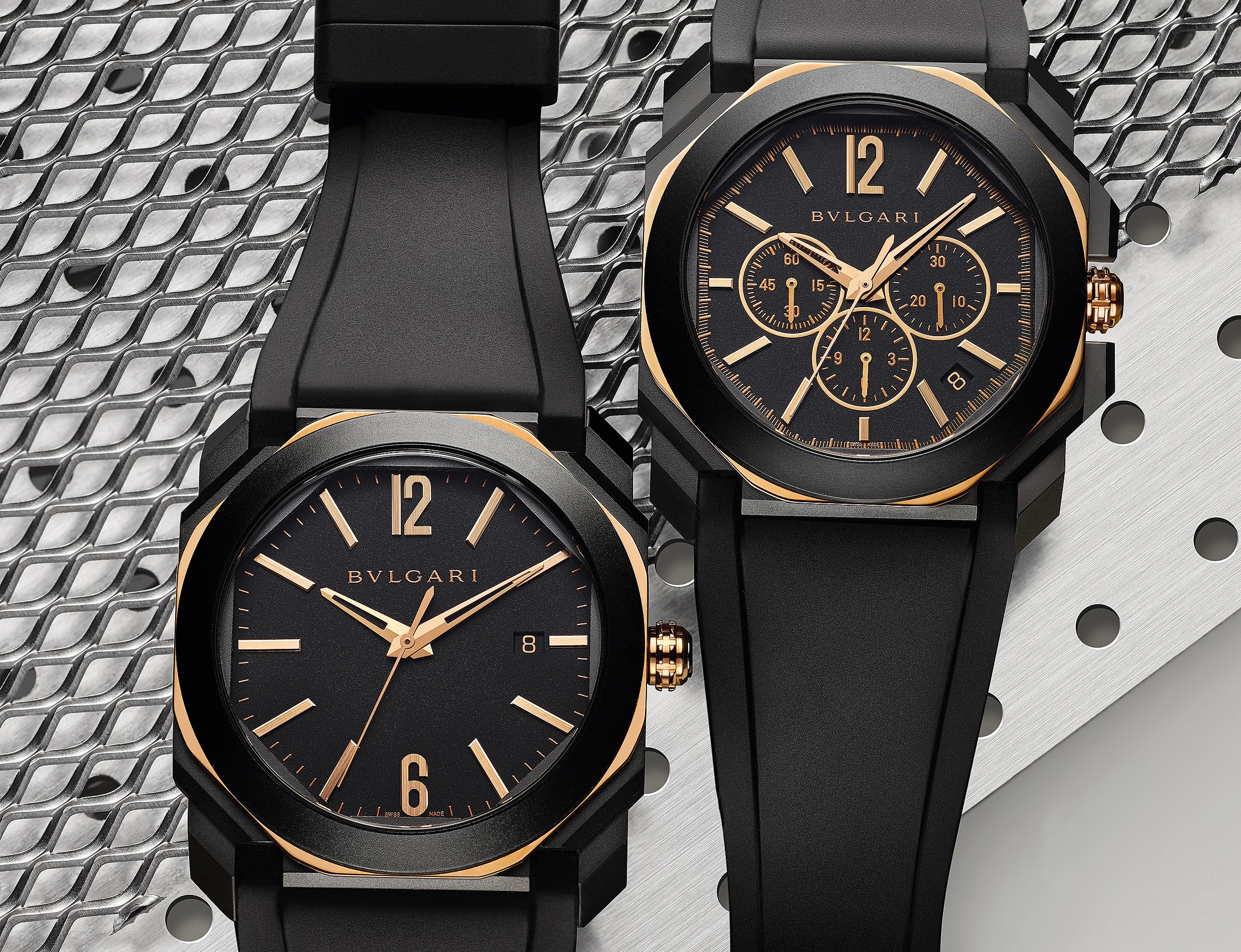 Octo、Lvcea 和 Serpenti 的外型都受到义大利艺术和建筑启发，而 Octo 腕表的八角形轮廓，灵感来自于罗马古建筑天花板。