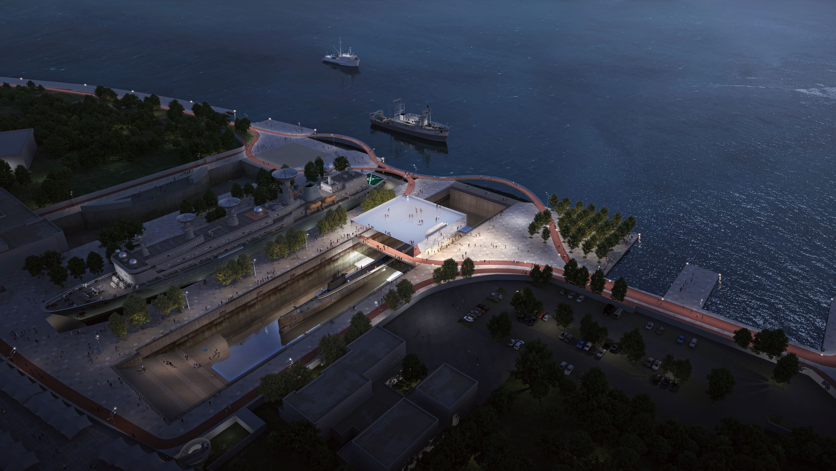 MUSEUM GLOBAL: SHANGHAI SUBMARINE MUSEUM 全球新文化据点 - 以镜面桥梁设计连结在地