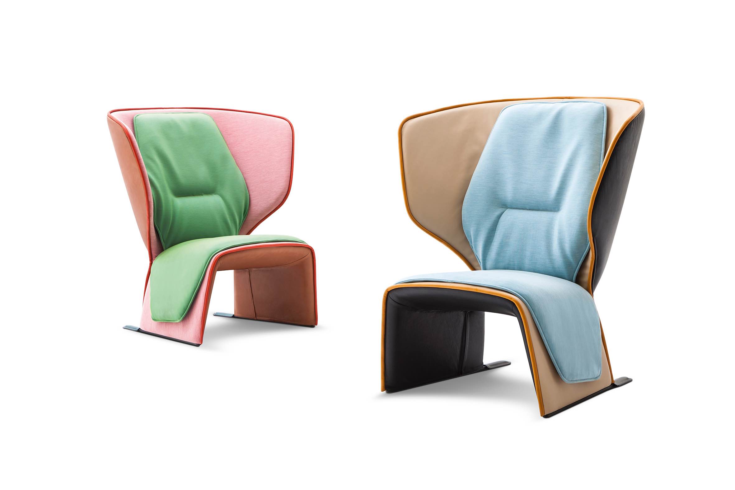 榮獲多項設計大獎的 Gender 單椅，展現出Patricia在色彩、材質、線條組合上的強大功力。