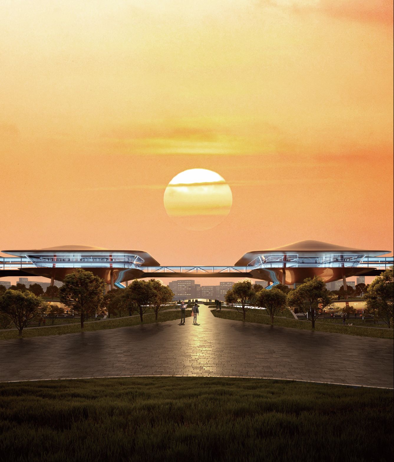 未來轉運站 - 架空科幻的行走城市