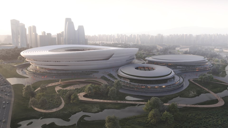 NET ZERO FUTURE : Hangzhou International Sports Centre 淨零進行式  - 向茶園梯田致敬的綠色場館