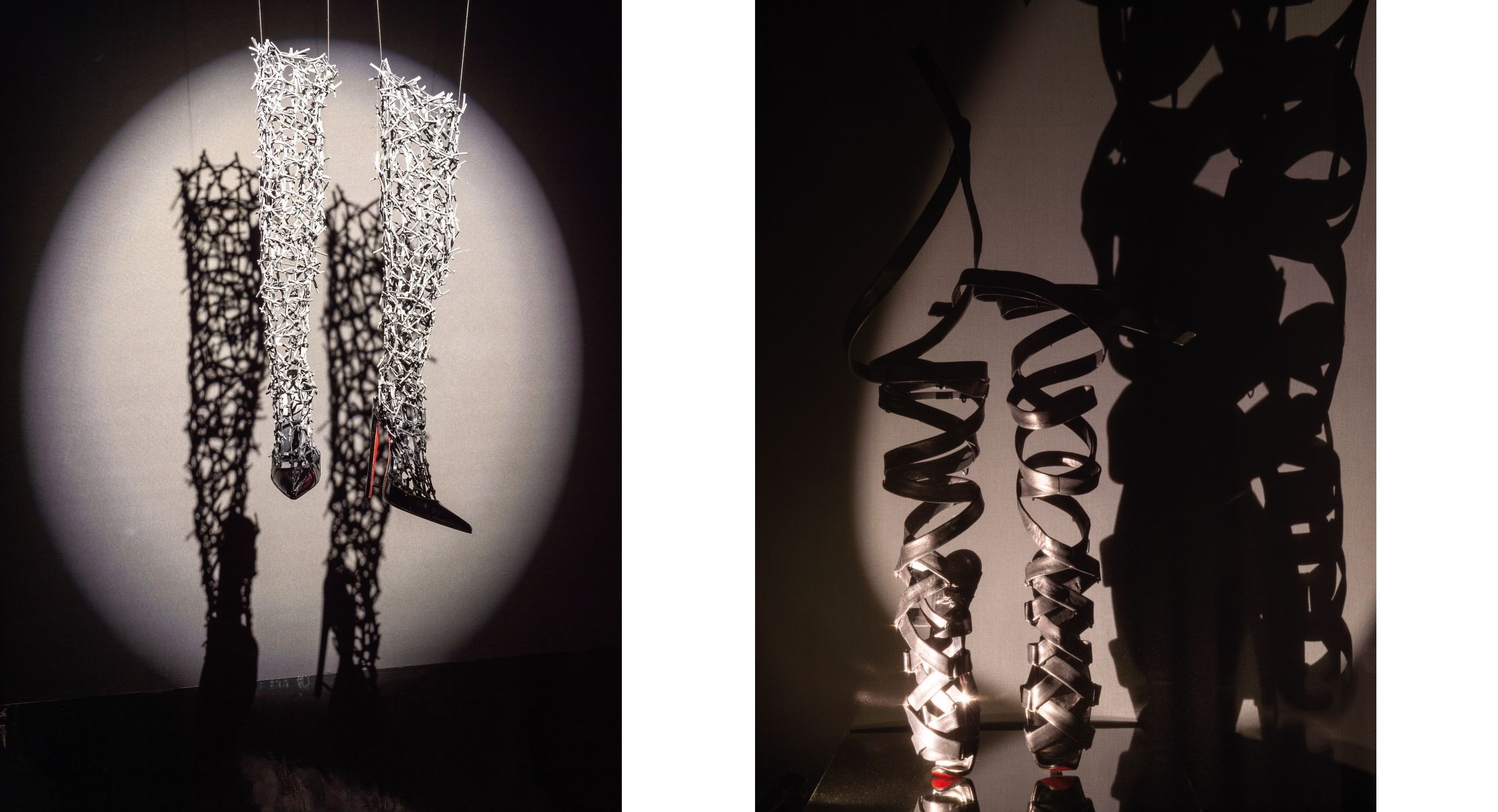大衛林區與 Christian Louboutin 於 2007 年合作的影像，以失去功能的鞋履探討戀物的本質，指出終極的幻想對象其實是足弓。