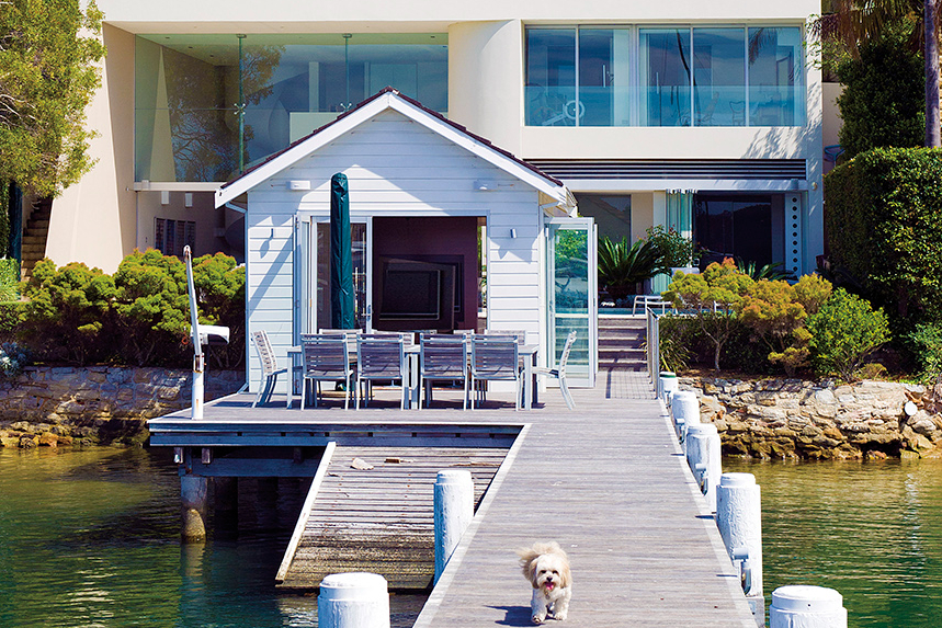 位於雪梨派珀角別墅的私人碼頭的氣派，更突顯了濱海莊園的稀有性。