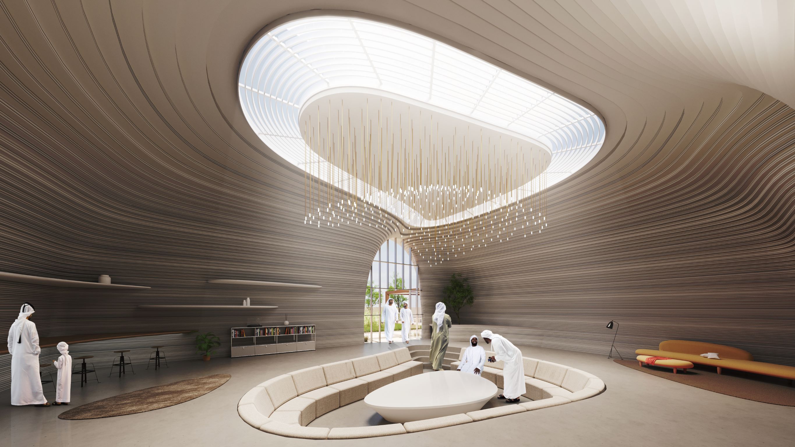 3D 列印建築 - 承襲阿拉伯文化的待客會所