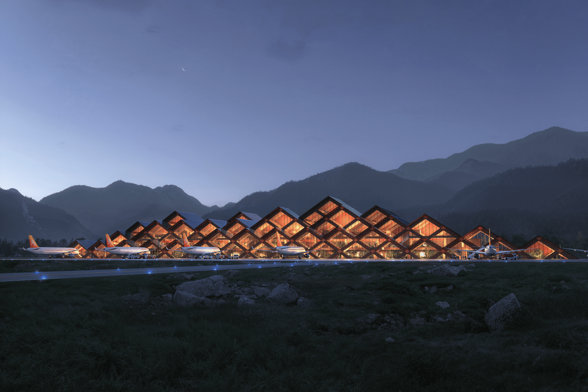 Aviation Reimagined：New Horizons at Gelephu International Airport 天際航城新視界 - 前瞻設計融匯傳統木雕