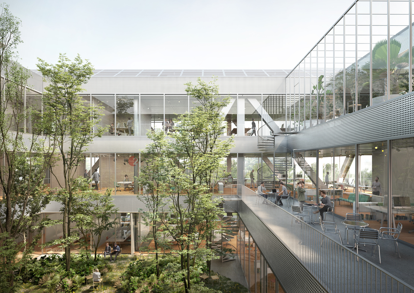 VRT Headquarters 在屋顶上铺设广达 2,300 平方公尺的太阳能电板。