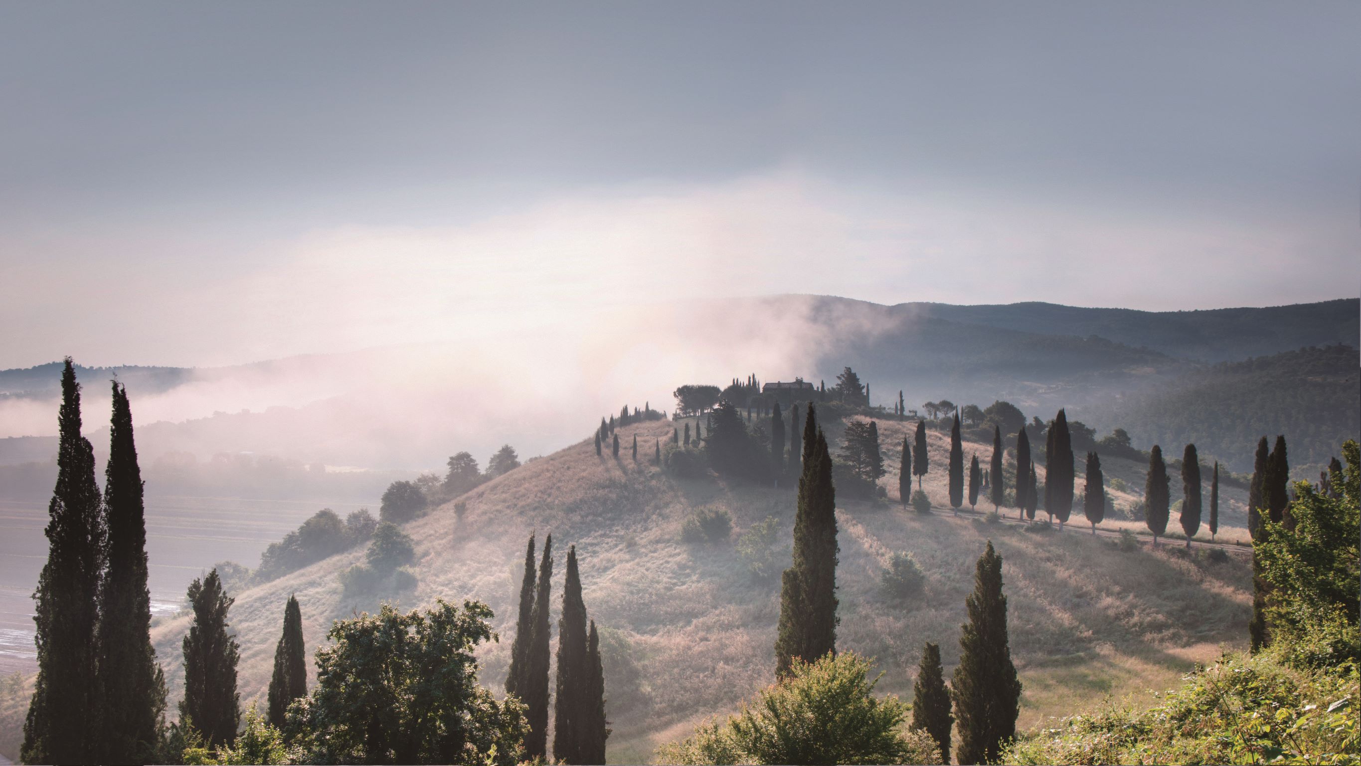 不時瀰漫著飄渺霧氣的 Castello di Reschio 莊園腹地，更加顯得與世隔絕。