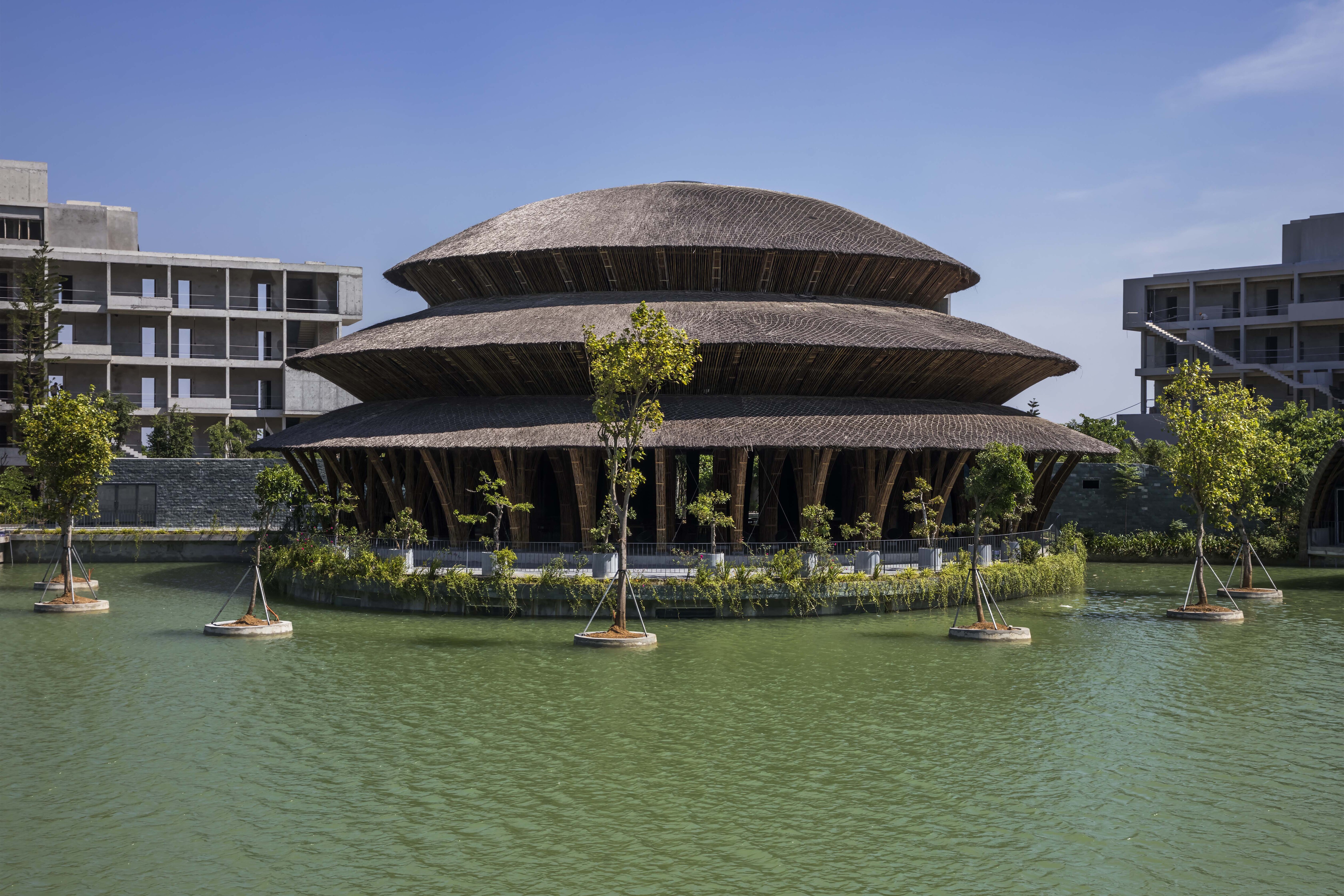 全球风格餐饮设计 - 竹造圆型穹顶餐厅