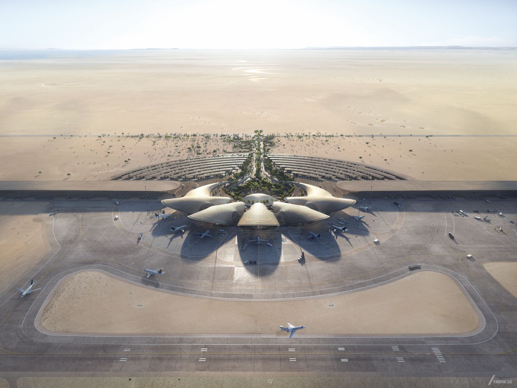 未來轉運站 - 漠地未來主義機場