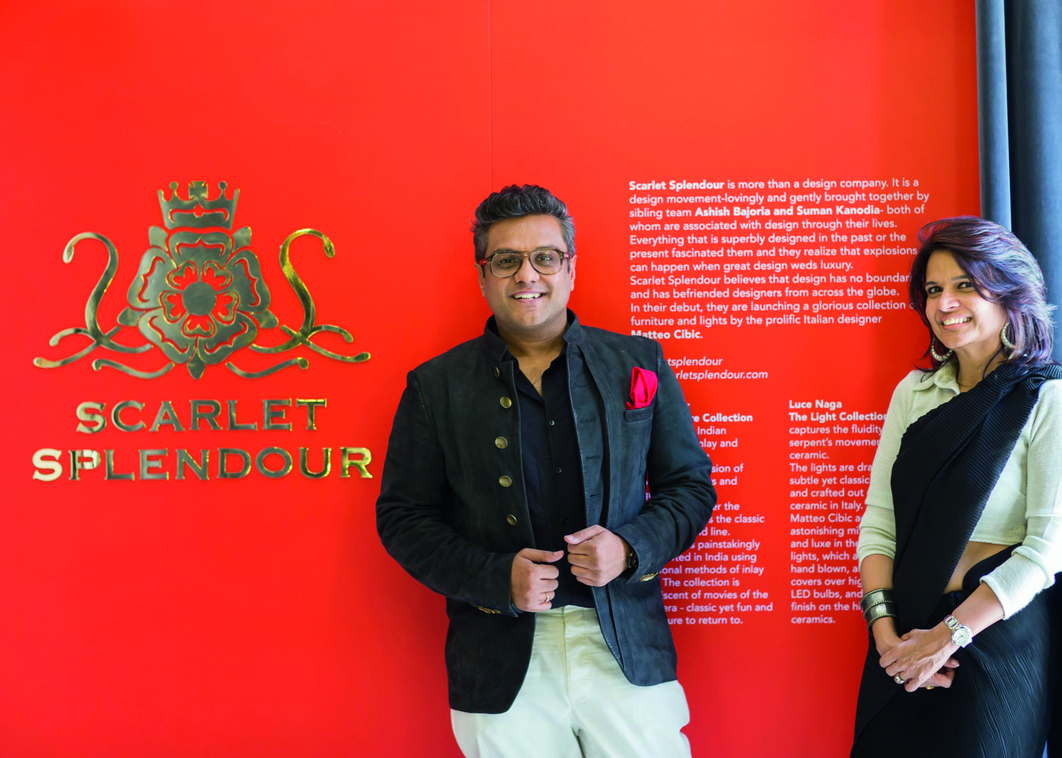 Scarlet Splendour 是由印度兄妹档 Ashish Bajoria 和 Suman Kanodia 联手创建。