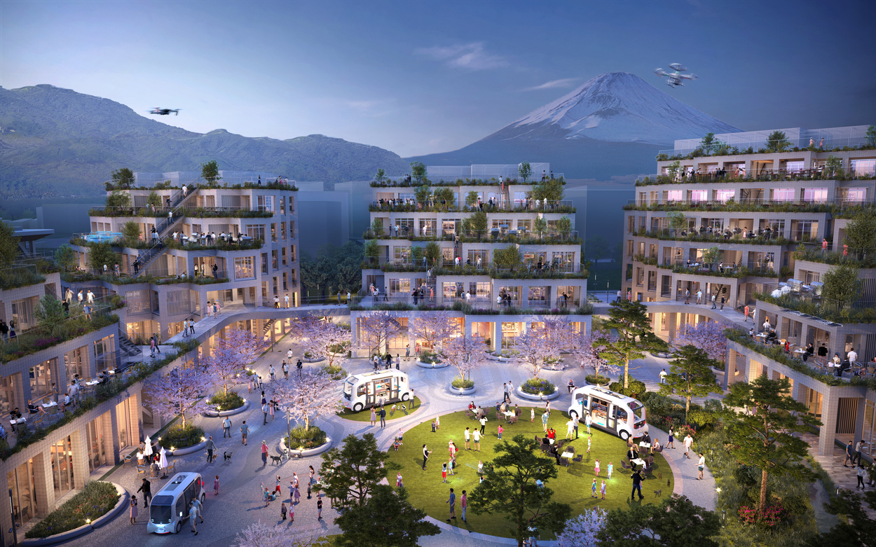 座落在富士山腳下的 Woven City，將成為創建未來移動生活的實驗基地。