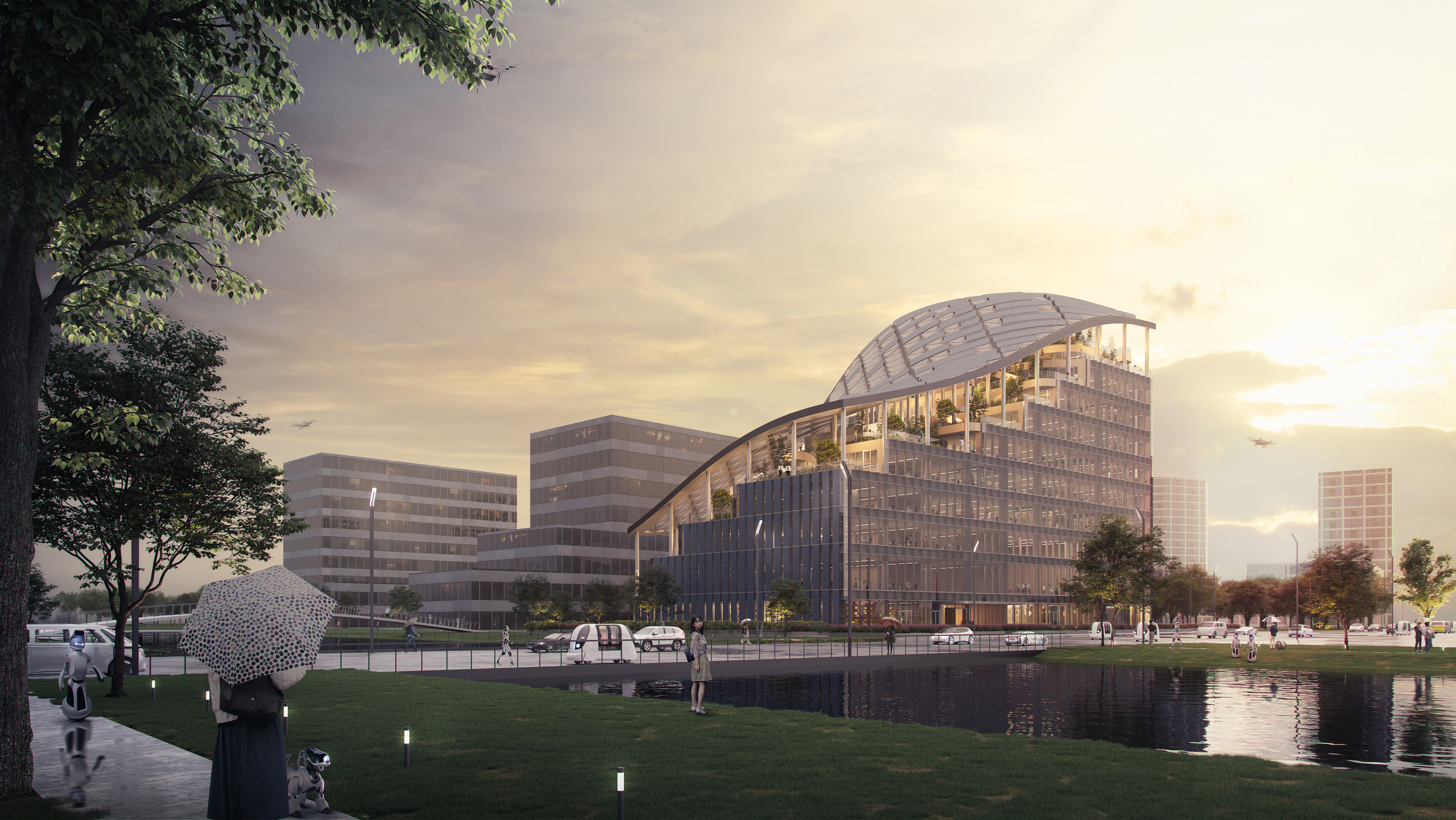 OFFICE OF THE FUTURE: LAD HEADQUARTERS 未来办公室 - 梯田式永续办公大楼