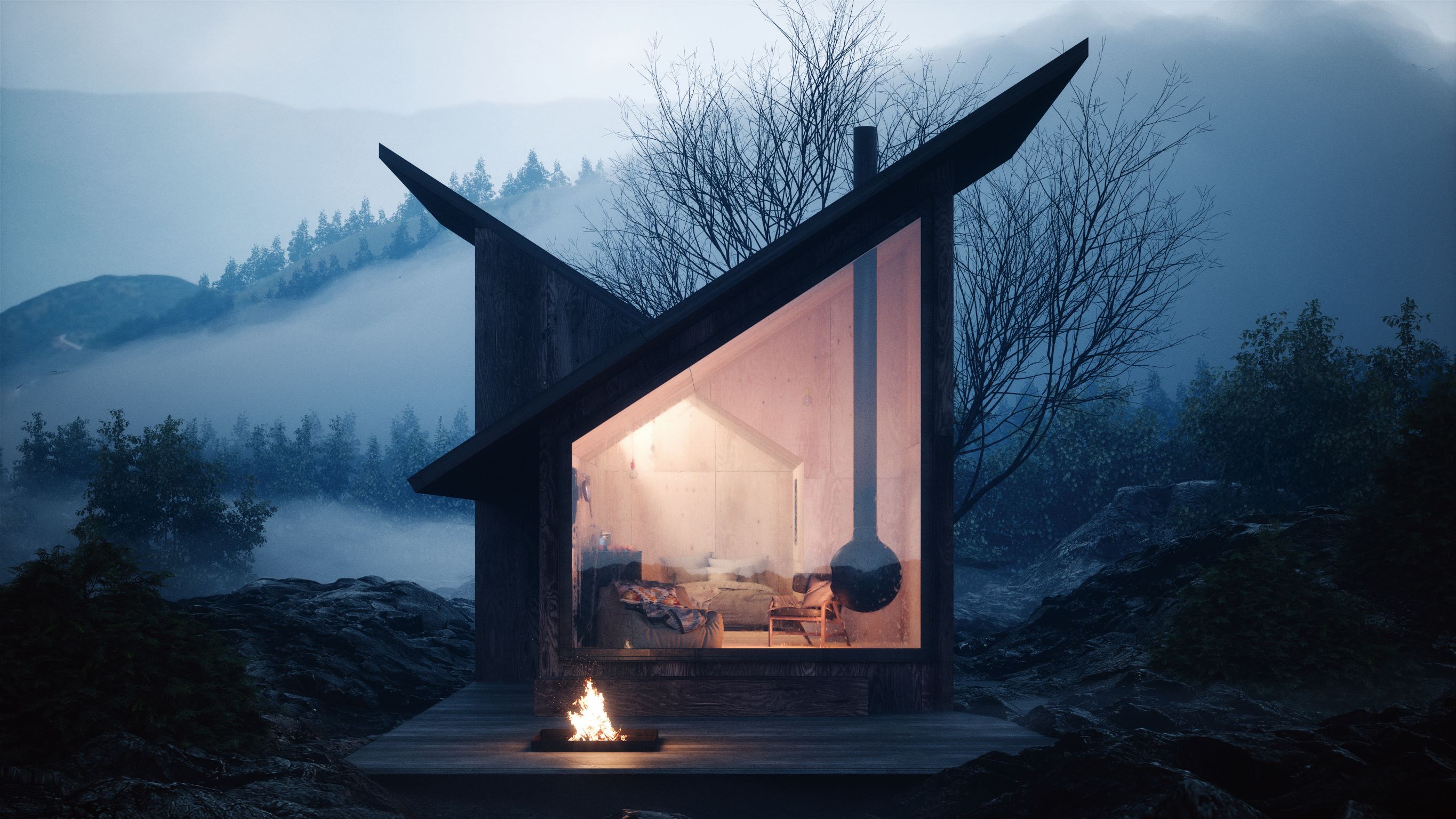 MOUNTAIN CABIN: THE MOUNTAIN REFUGE 跟山一起过日子 - 模组化山间僻静小屋