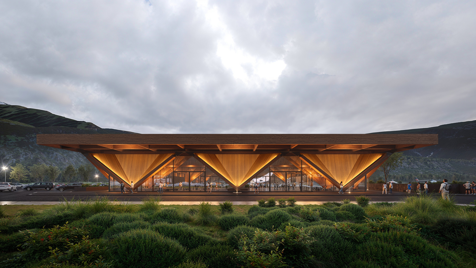 Aviation Reimagined：New Horizons at Mestia Airport Terminal 天際航城新視界 - 女王服飾圖案的現代詮釋