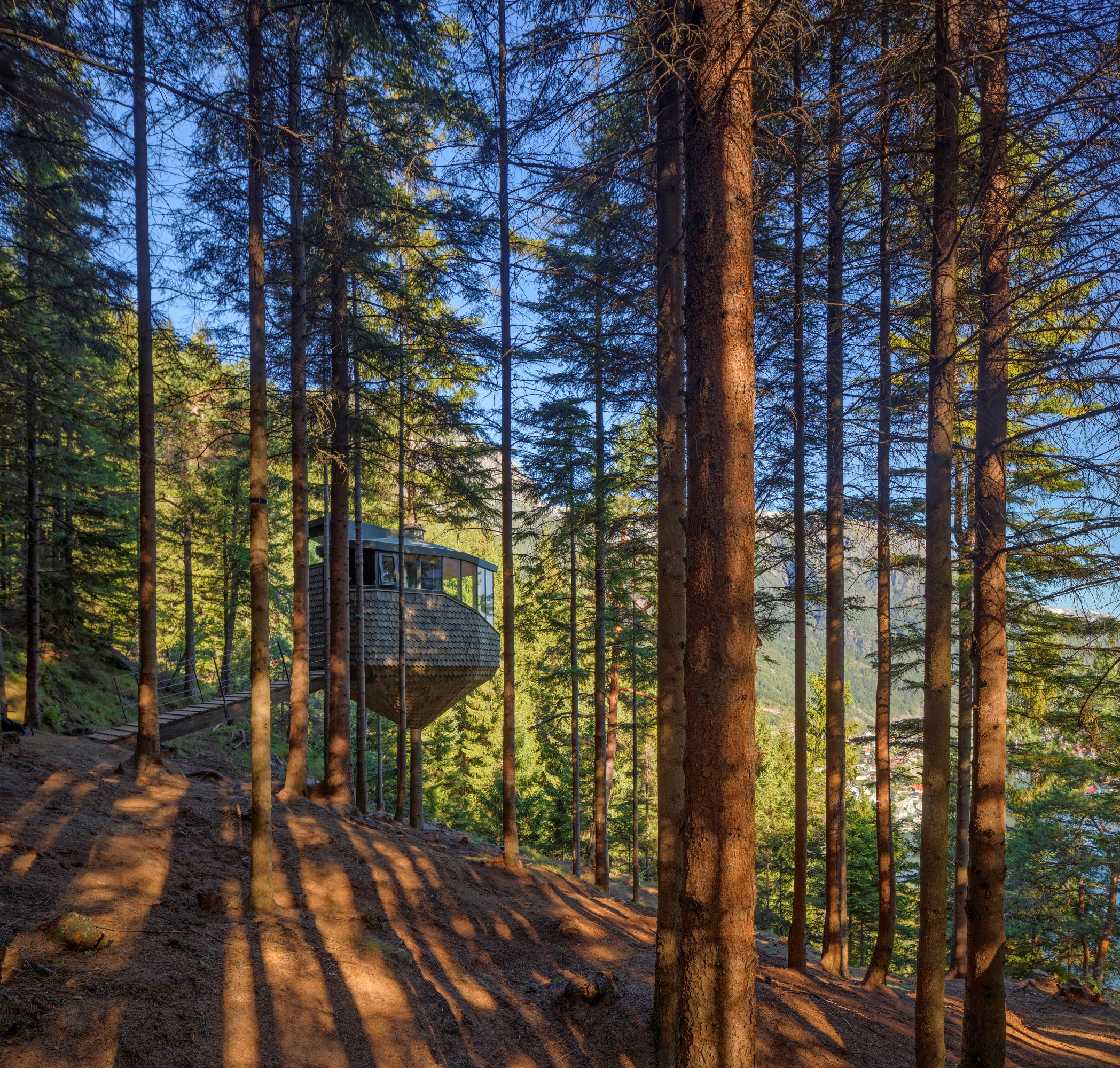 童話異想建築 - 挪威峽灣森林樹屋